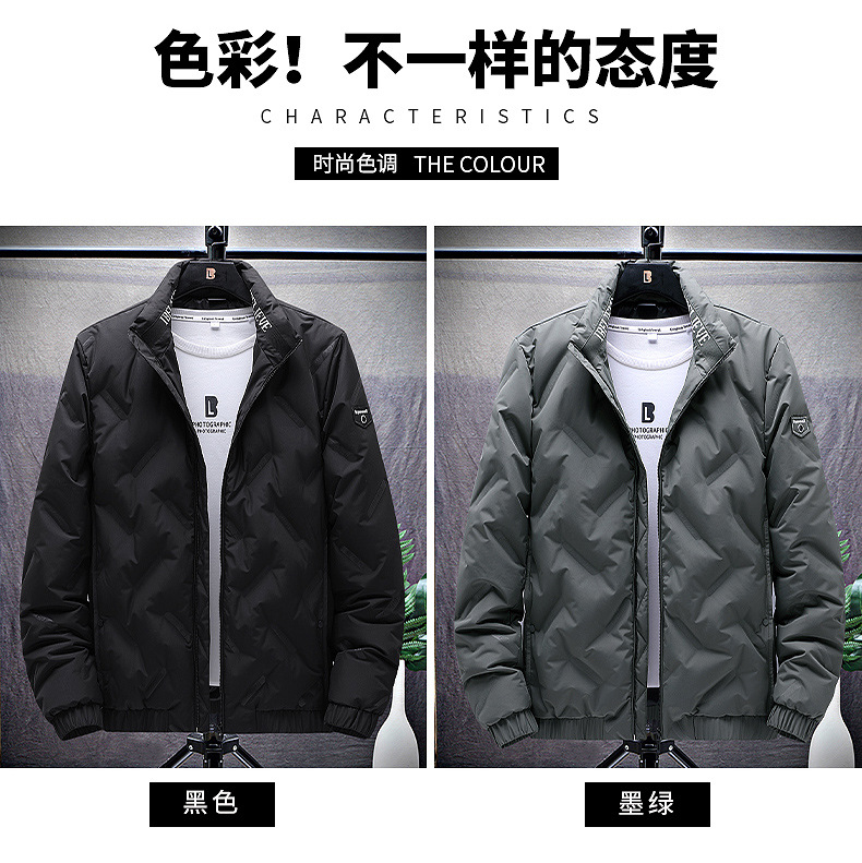 冬季新品男士羽绒服90白鸭绒保暖御寒时尚羽绒外套中青年羽绒服男 pic 8