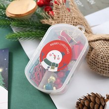 Christmas cute cartoon mini stapler, student small stapler with keychain, Christmas small gift binding machine pic 29