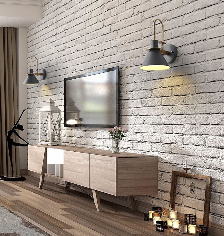 Nordic bedside lamp, wall lamp, bedroom, simple and creative, living room, internet-famous light luxury wall lamp, led mirror light, bathroom pic 4