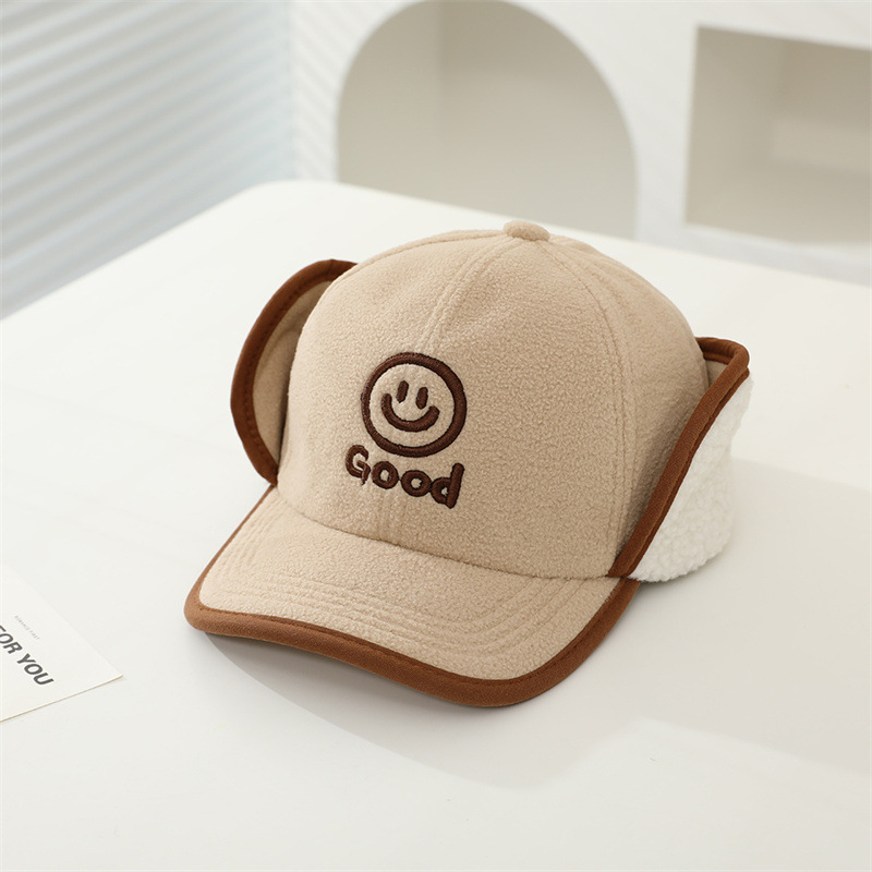 儿童帽冬男童毛呢加绒护耳雷锋帽宝宝鸭舌帽保暖棒球帽韩版学生潮详情9