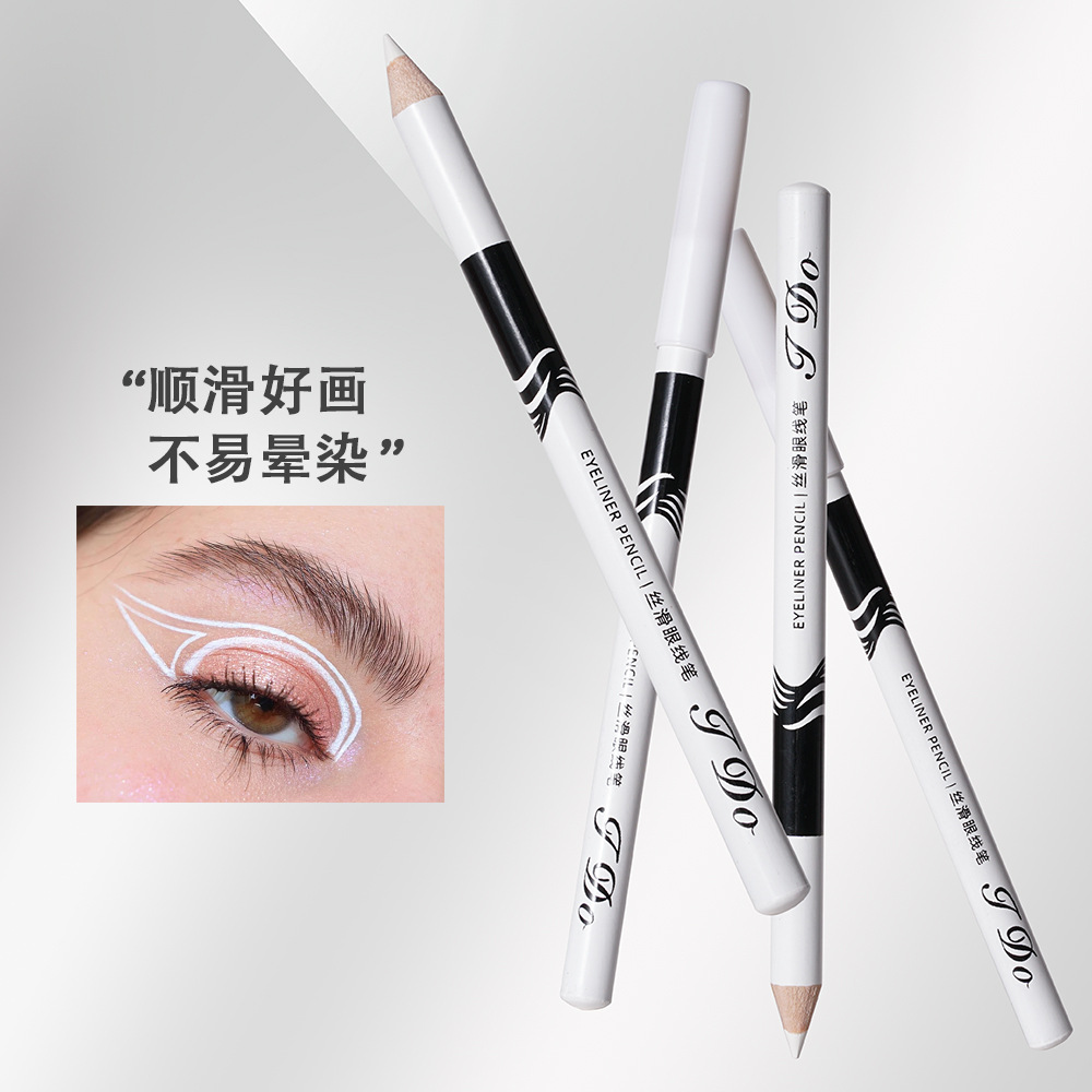 J.go white eyeliner pen highlights and brightening, easy to color, no smudging, waterproof and sweat-proof, affordable for students and beginners pic 10