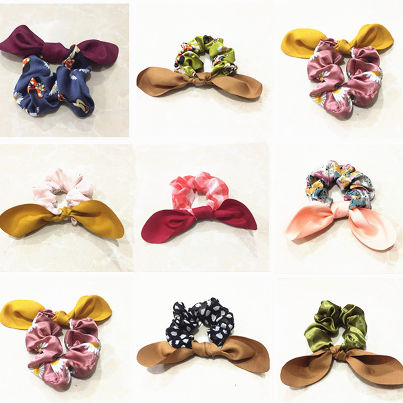 Korean-style headband, candy lace hair band, lace hair tie, colorful large intestine skin band hair accessory pic 2