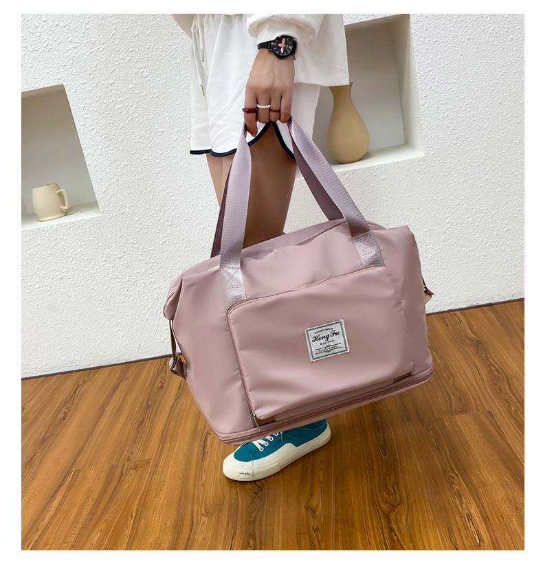 Wholesale dry and wet separation sports hand-held shoulder bags, yoga and fitness bags, folding and storage large-capacity travel bags, LOGO pic 50