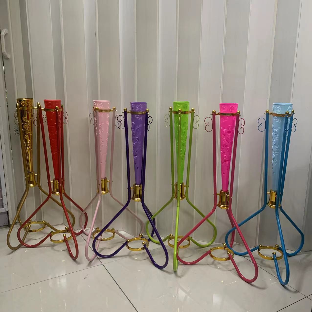 Direct sales manufacturer cross-border wedding and wedding scene wedding baskets, iron baskets, flower baskets, wedding flower stands, welcome baskets, aisle flower baskets pic 43