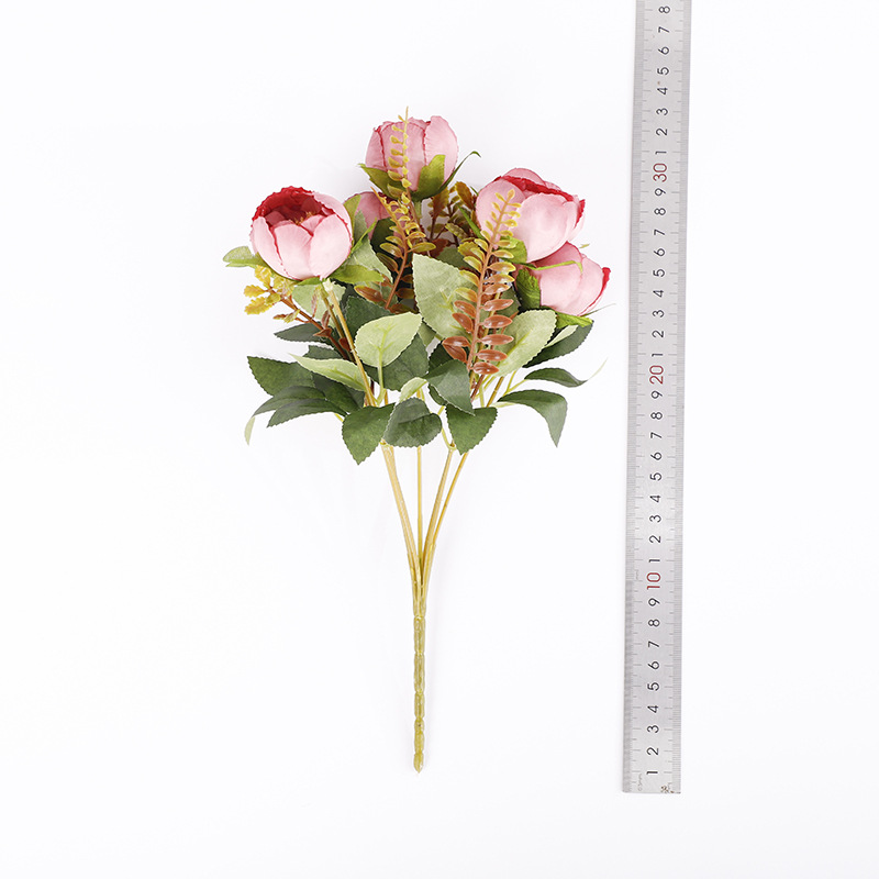 欧式复古玫瑰 仿真花苞 假花头 森系婚礼装饰DIY手工花环绢花详情5