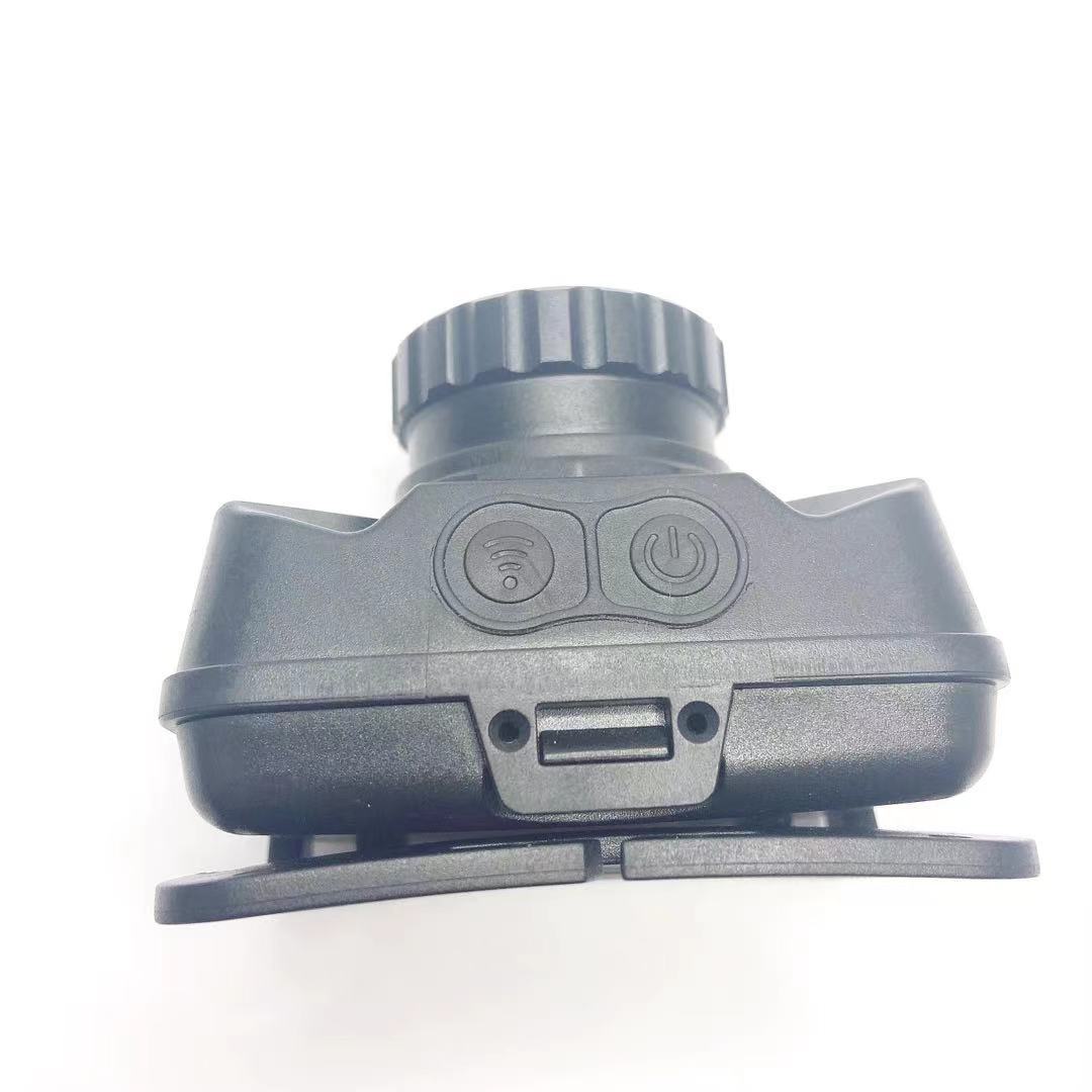 The new cross-border P50 zoom sensor headlamp USB charging head with red light outdoor camping waterproof mountain climbing night running light pic 4