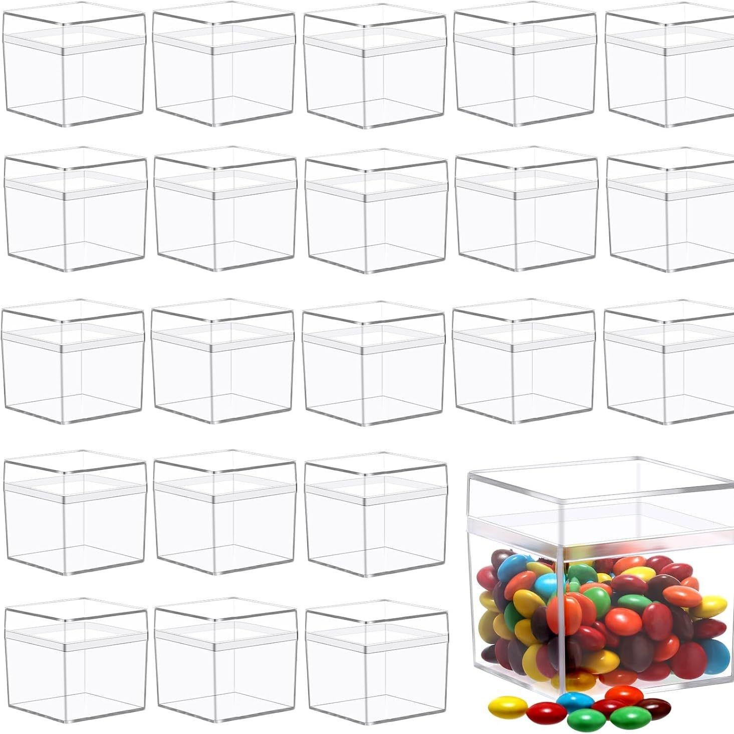 跨境电镀金银塑料糖果盒婚礼礼品盒糖果罐生日派对伴手礼喜糖盒详情3