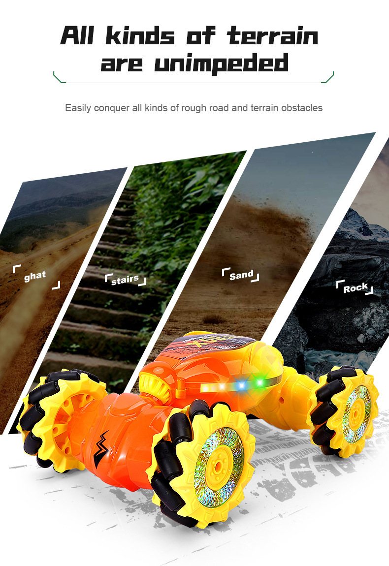 手势感应变形遥控车儿童玩具扭变车电动攀爬赛车越野漂移男孩礼物详情7