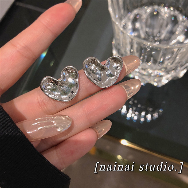 925银针复古耳环几何金属耳钉小众气质高级感爆款百搭耳饰批发详情6