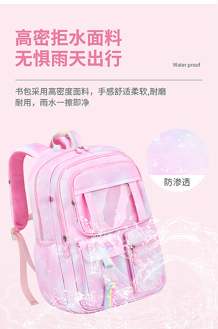 2022 nuevo influencer escuela primaria niños mochila para niñas niñas 1-3-6 grado ligero reducción negativa impermeable al por mayor pic 11