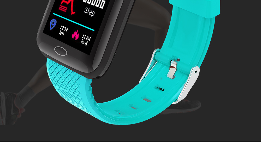 116plus Color Screen smart sports step count, heart rate, blood pressure, call information reminder function, wristband, cross-border gift pic 12