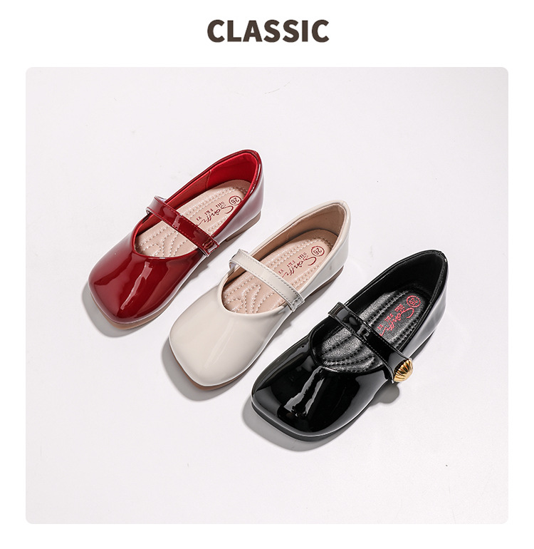 女童皮鞋2024新款红色公主鞋春夏季宝宝小女孩平底单鞋儿童软底鞋详情47