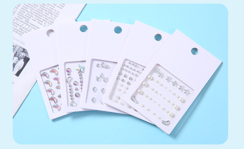 亚马逊跨境供应亚克力钻贴 树脂儿童舞台妆脸部眼妆DIY钻石贴纸详情8