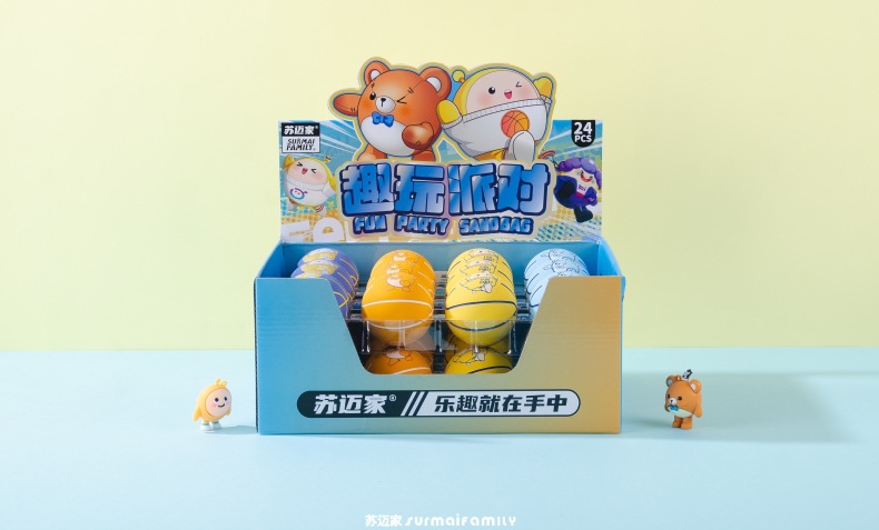 苏迈家卡通迷你篮球高弹性橡胶空心弹力球解压投篮壁球儿童玩具球详情27