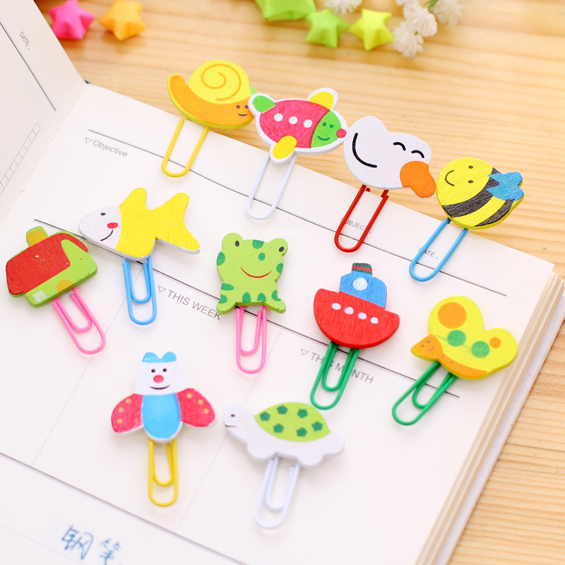 Creative animal, cute paper clips, bookmarks, paperclip bookmarks, student stationery wholesale, Taobao source manufacturer pic 1