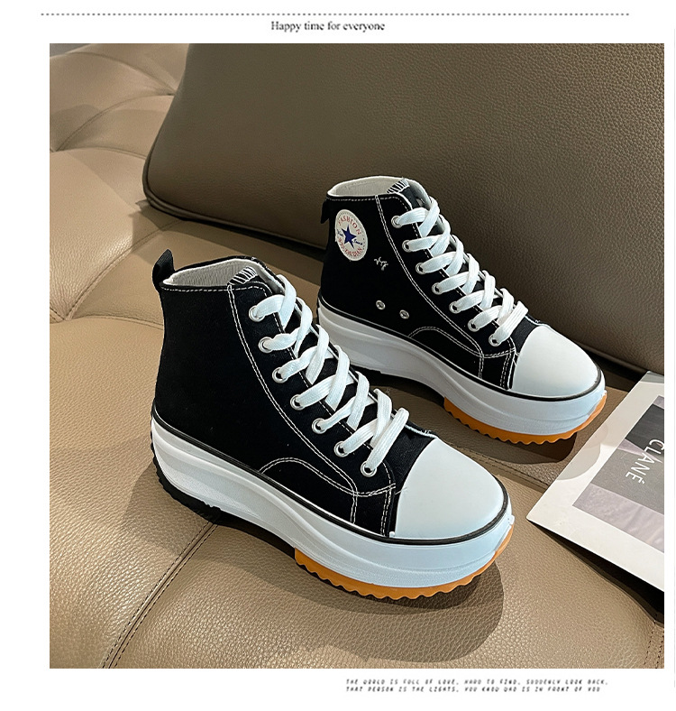 外贸大码女士高帮帆布鞋2023新款运动休闲单鞋百搭厚底透气小白鞋详情27