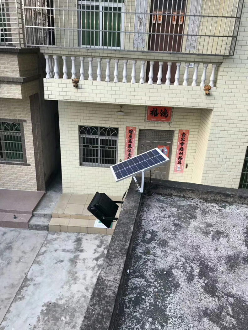 led庭院灯太阳能投光灯60W户外路灯100W花园壁灯光感应广场灯200W详情11