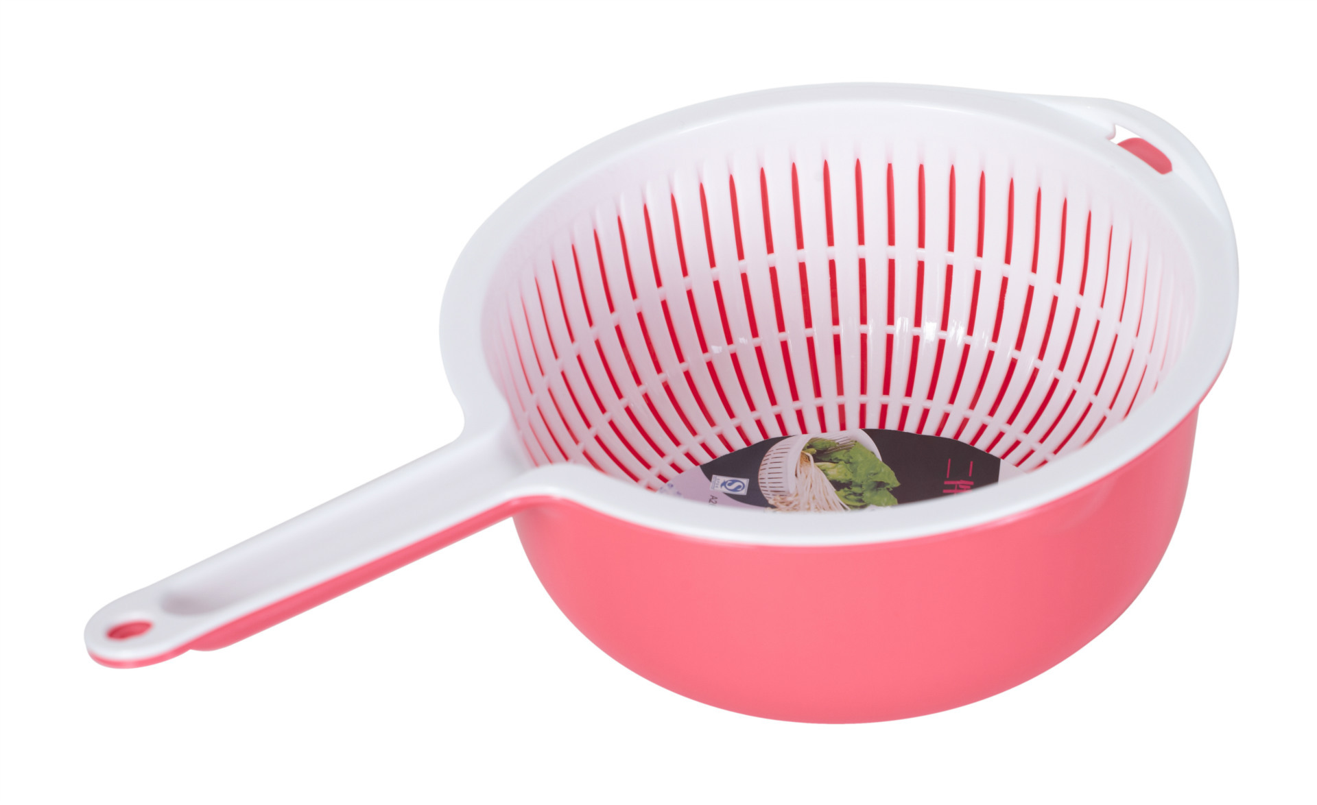 厨房用品滴水筛盆 两件套带手把筛盆 蔬菜水果筛盆详情3