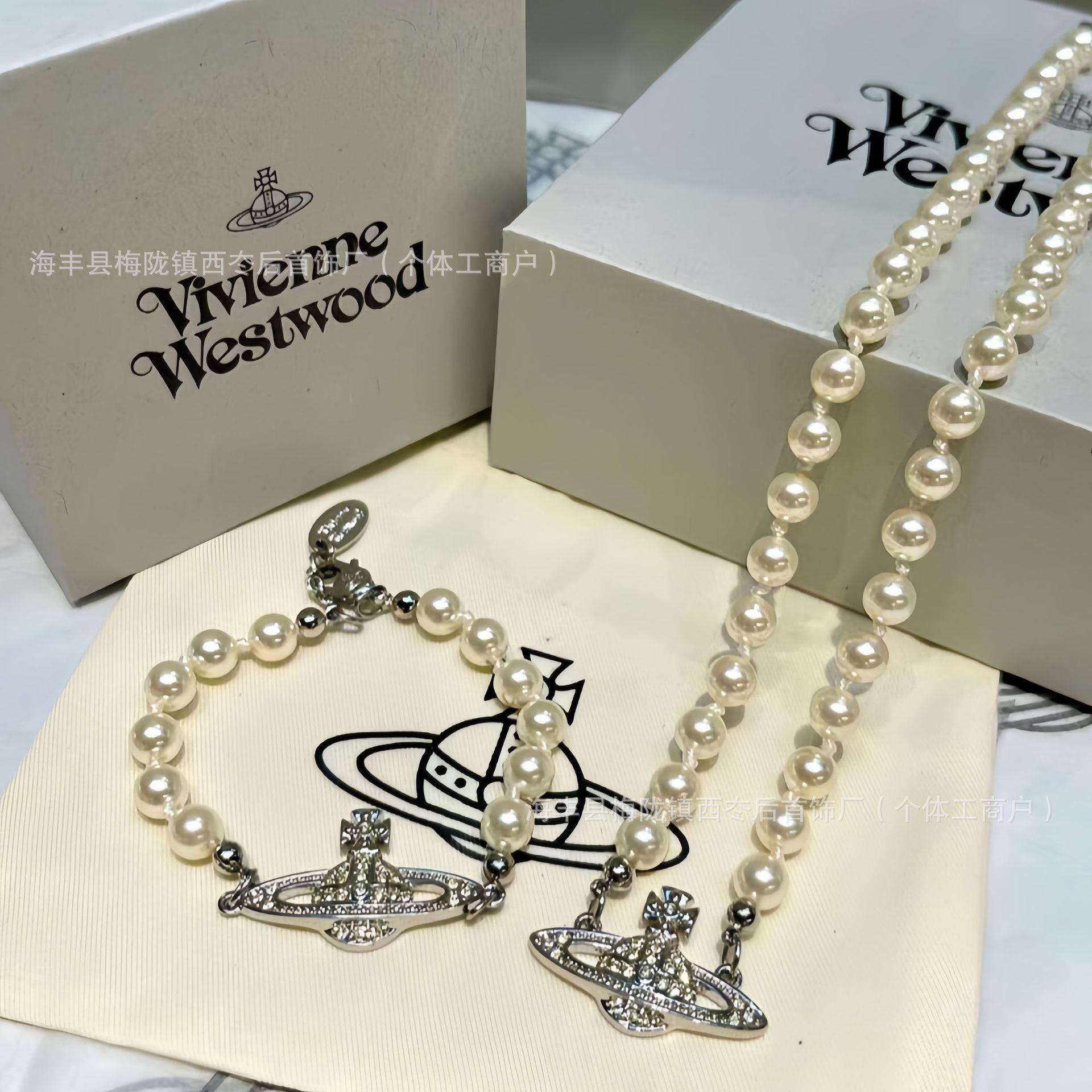 高版本西太后土星珍珠项链经典款女薇薇安欧美百搭锁骨链抖音爆款详情5