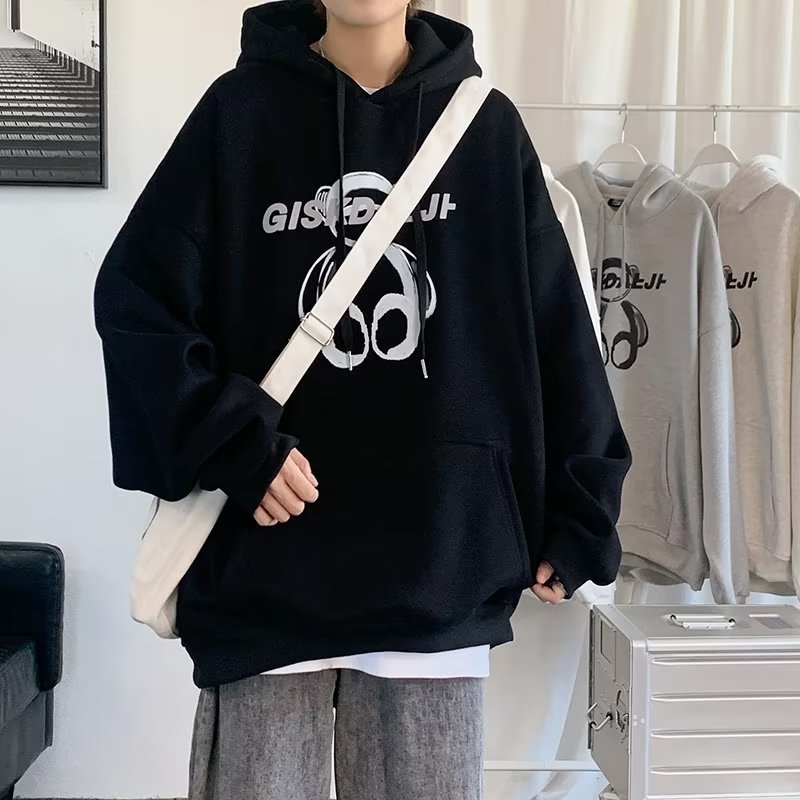 美式重磅男士连帽卫衣宽松韩版潮流潮牌外套薄款情侣装秋冬季详情14