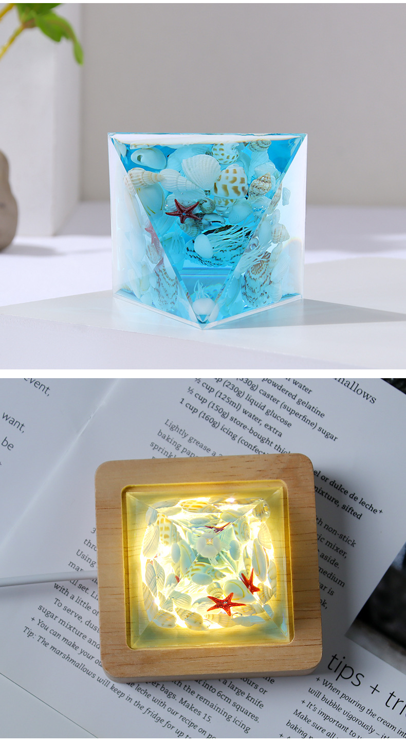 Foreign trade Marine micro-landscape resin handicrafts, night light ornaments, healing student friends, classmate souvenirs and gifts pic 6