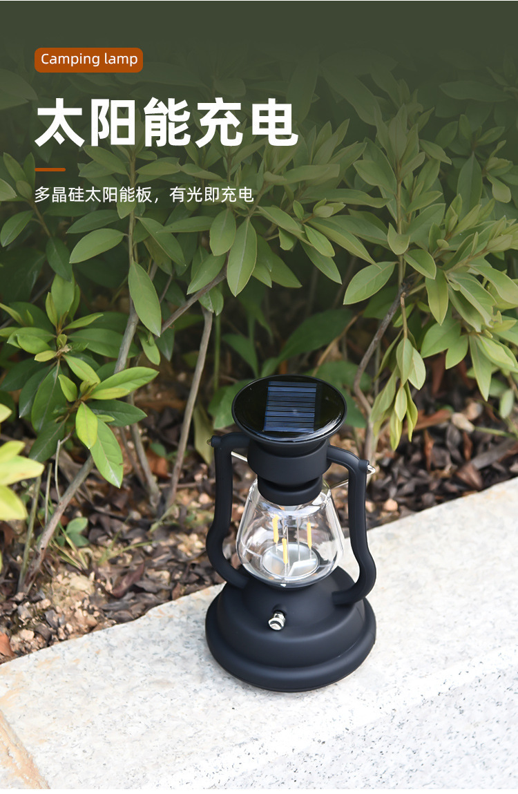 Outdoor camping lights, LED camping lights, horse lanterns, ambient lights, campsite lights, hand-cranked lighting lamps, kerosene lamps, portable lamps pic 7