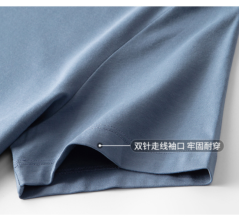 莫代尔冰丝短袖T恤女夏季休闲半袖印花上衣2025新款薄款冰感体恤详情22