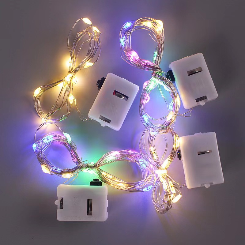 Led light lines, color three-level flashing, starry sky, birthday cake, flower balloons, decorative copper wire strip lights, string light strips pic 7