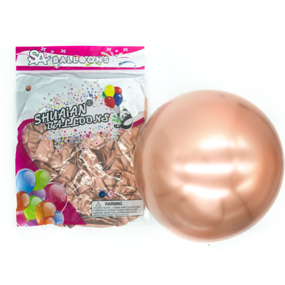Cross-border new latex metal birthday and New Year party decoration balloons, 5-inch, 10-inch and 12-inch advertising wedding room balloons pic 3