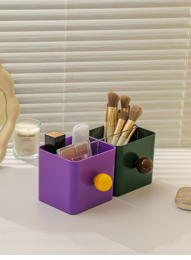 Minimalist style office stationery pen holder, office student desktop oil painting brush stationery storage and organization pen holder pic 9