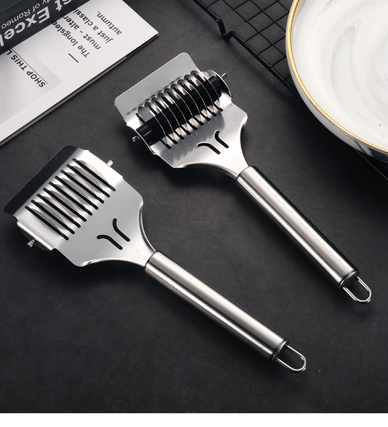 Stainless steel hand-made noodle cutting tools, noodle cutter, manual noodle machine, new household rolling noodle knife, cutting noodle knife pic 12