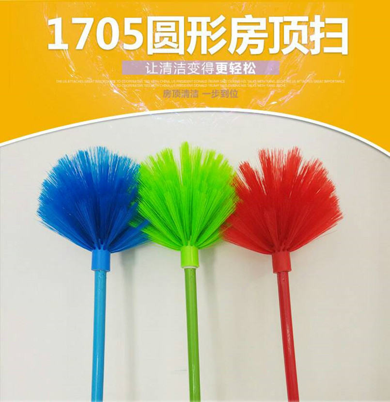 1705 Extended circular roof broom, retractable roof broom, house dust removal brush, dust removal duster pic 8