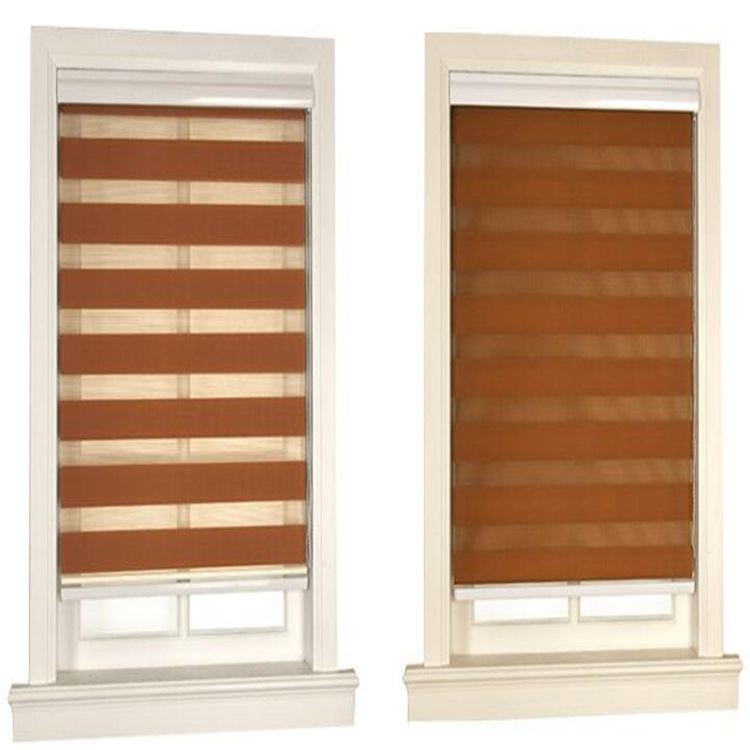 Customized soft gauze curtains, roller blinds for study, bathroom, bedroom and dining room, rainbow curtains, double-layer structure, adjustable light-blocking degree pic 3