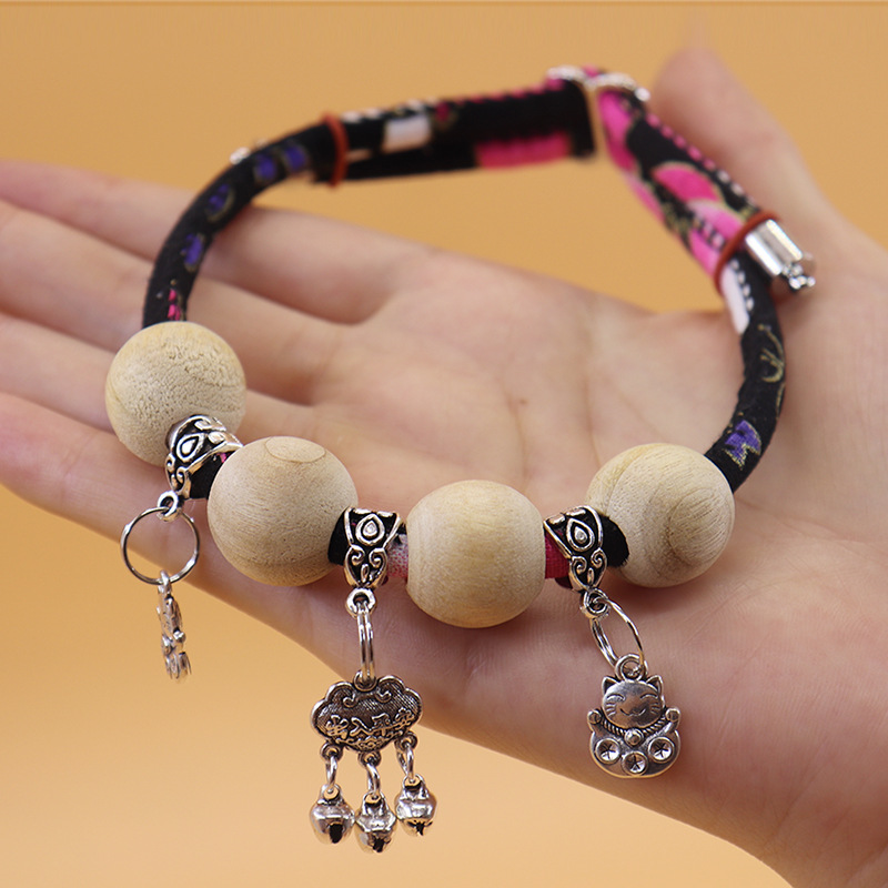 黑色 长命锁 强效驱虫项圈