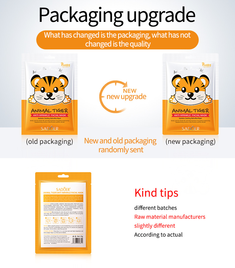 All English SADOER animal puppy pattern moisturizing Facial mask for cross-border export wholesale, exclusively for export pic 16