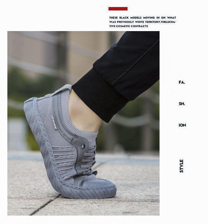 新款男鞋一脚蹬懒人鞋男鞋飞织网面透气休闲鞋运动外贸板鞋男款详情12