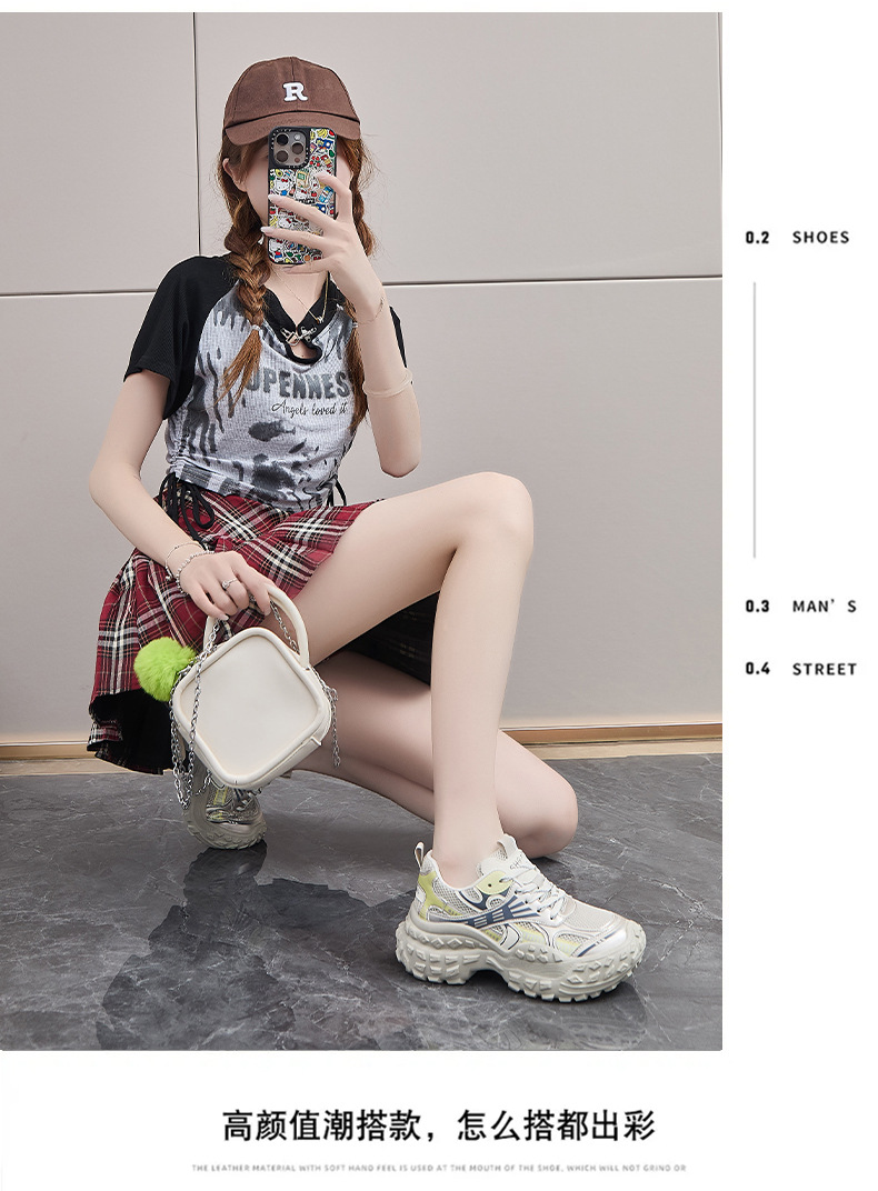 ins韩版新款老爹鞋女2024秋季学生跑步运动厚底增高休闲鞋BN8807详情15