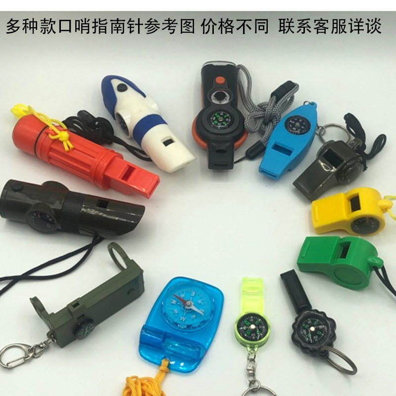 Outdoor life-saving thermometer, compass, whistle, multi-purpose 3-in-1 lanyard compass H3-1 pic 2