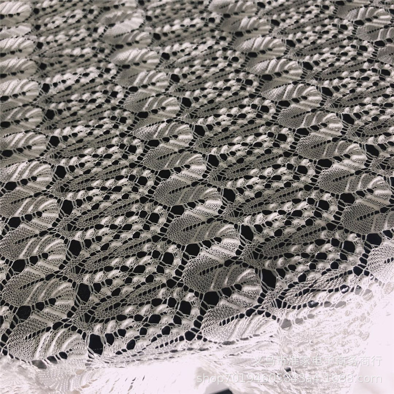 Factory direct sales of dragon flower lace fabric, W-patterned and curved-patterned fabric, dress and lace, knitted home textiles pic 7