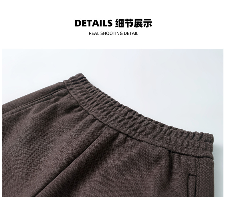 春夏新款中年女士裤子大码松紧腰时尚妈妈烟管裤中老年女装九分裤详情61