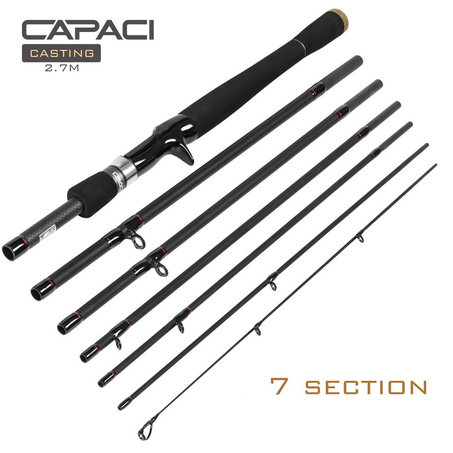 28040 CAPACI [Multi-Section Super Short-circuit Sub-Rod] 2.1/2.4m M Straight handle Sea Bass Fishing Rod 67 pic 4