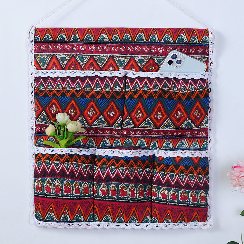 收纳袋棉麻宿舍挂袋墙挂式多层门后厨房卫生间床上壁挂悬挂式杂物详情27