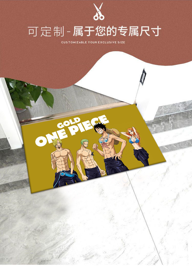 Nordic-style home anime character floor MATS, entrance door foot MATS, kitchen, bathroom and bedroom anti-slip and absorbent floor MATS and carpets pic 3