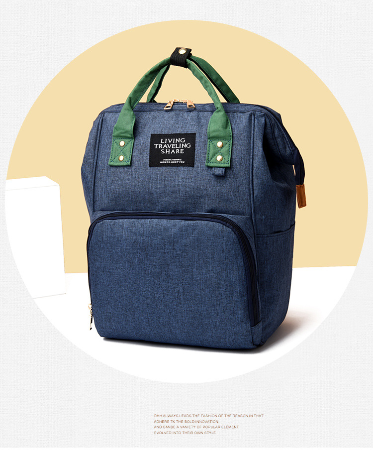 New Korean-style fashionable two-piece set of mother and baby bag, large-capacity multi-functional mother and baby bag, and double-shoulder mommy bag for going out pic 12