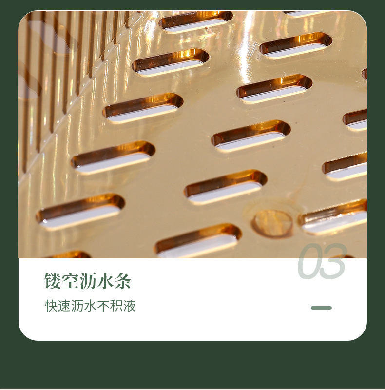 轻奢免打孔卫生间浴室三角置物架厕所洗手间洗漱用品壁挂式收纳架详情20