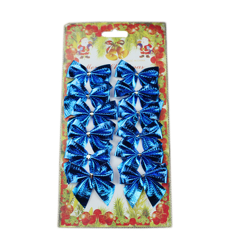 Christmas bow Pearl cotton gold pink bow Christmas tree pendant Hotel shopping mall ktv decoration supplies pic 14