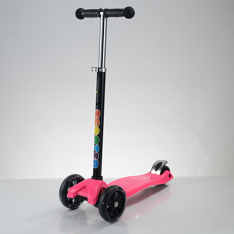 工厂批发儿童3-6-8岁脚踏PU带灯大轮可调节滑行车scooter滑板车详情11