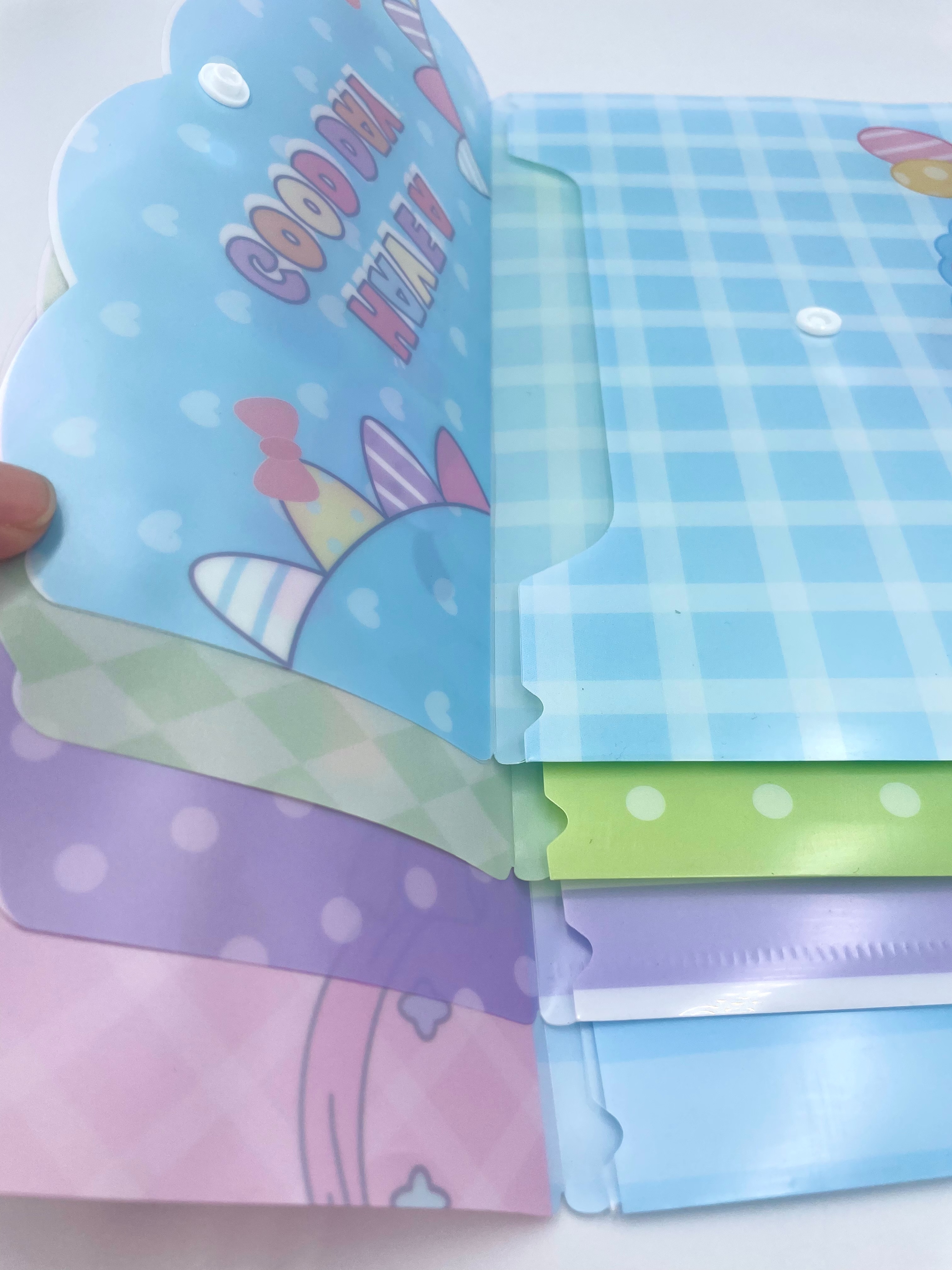 Cartoon printed vertical button bags, office document bags, A4 storage bags, factory direct sales, student test paper classification bags, file bags, plastic document bags pic 9