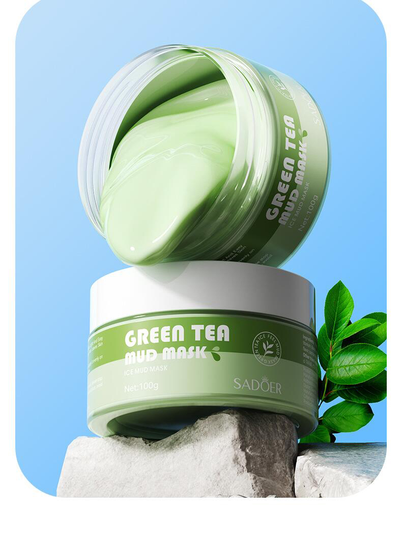 All-english SADOER Cleansing Mask 100g Cranberry, ginger and green tea application type cross-border export wholesale pic 9