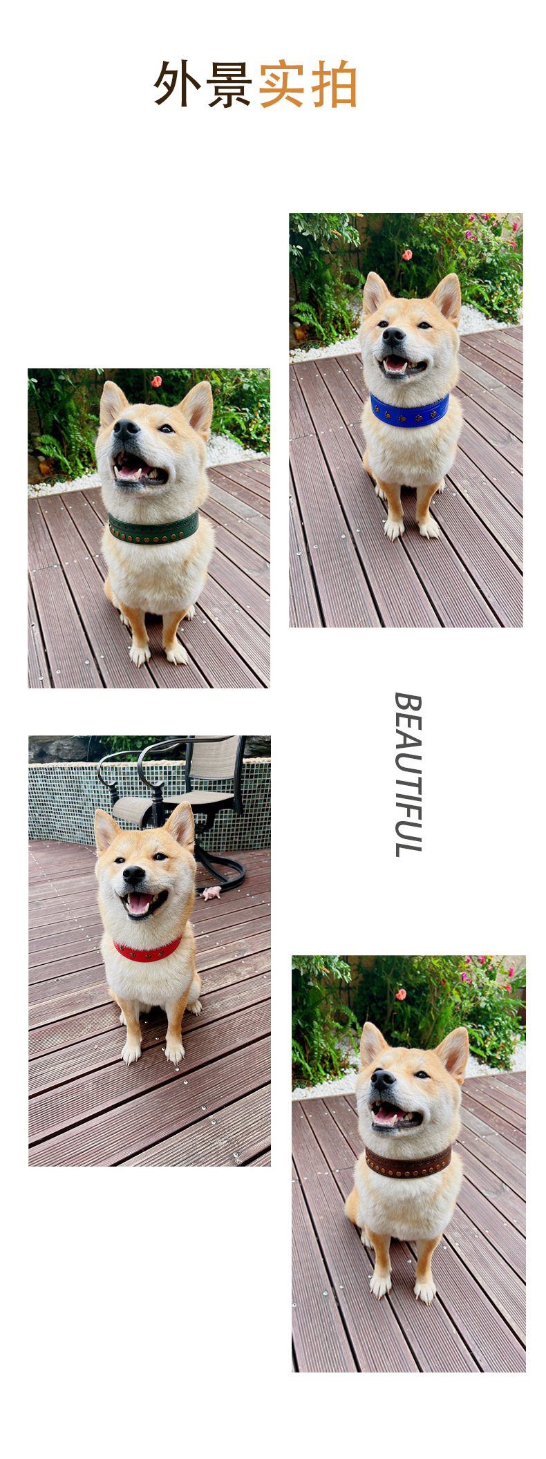 Factory direct sales of Feimas pet dog claws, extra-shaped widened dog collars, medium and large dog travel, exclusively for Amazon pic 13